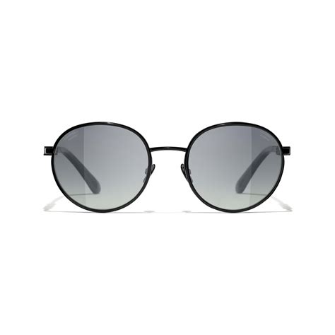 Sunglasses: Pantos Sunglasses, metal Black — .